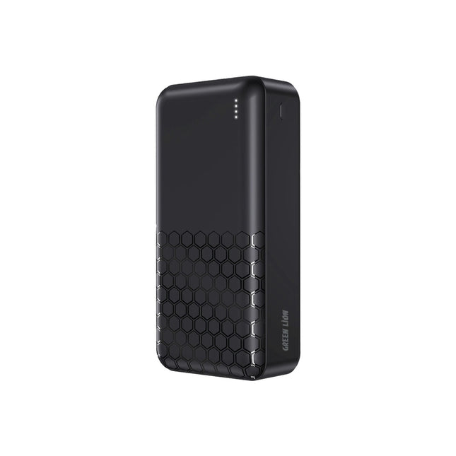 بنك طاقة جرين ليون (Green Lion) روم 30000 مللي أمبير - شحن سريع 22.5 واط - تقنية PD 20W - مخارج ثلاثية - شاشة رقمية - أسود