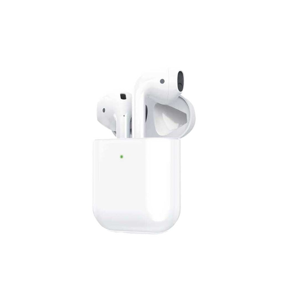 سماعات جرين ليون (Green Lion) لاسلكية بالكامل 2 - إصدار G1 - ميكروفون مدمج - مستشعر لمس ذكي - اقتران تلقائي - أبيض