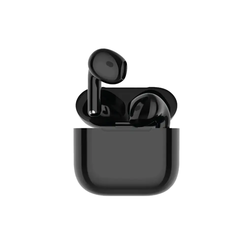 Green Lion True Wireless Earbuds 4 G1 - Bluetooth 5.3 - Clear Stereo Sound - Smart Touch Control - Black
