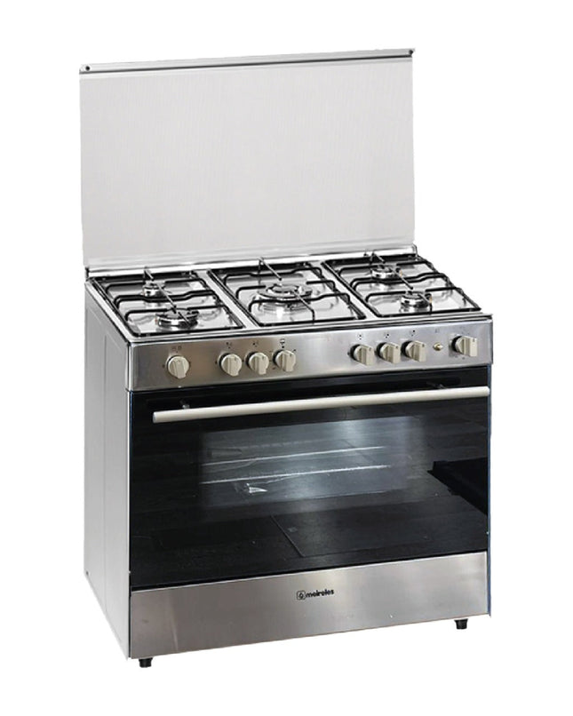 فرن غاز 90 سم مع مروحة وأمان كامل من Meireles