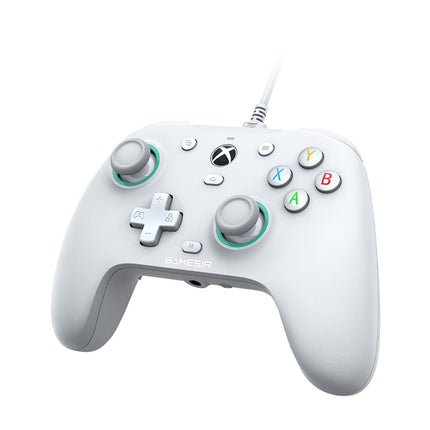 يد تحكم جيم سير (GameSir) موديل G7 SE سلكية لأجهزة Xbox والكمبيوتر - مستشعرات Hall Effect لمنع الانحراف - غطاء قابل للتخصيص - لون أبيض