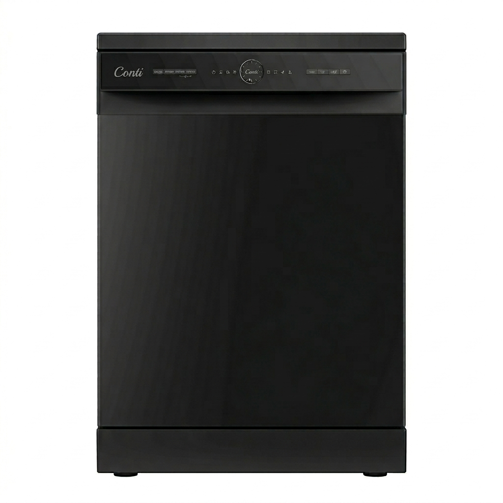 جلاية صحون كونتي (DW 61431 BK) قائمة بذاتها - 14 مكان تخزين، 6 برامج غسيل جلاية صحون كونتي (DW 61431 BK) قائمة بذاتها - 14 مكان تخزين، 6 برامج غسيل