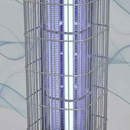 TURBOX Electric Flying Insects Killer - 360° Attraction, High Voltage Grid, Coverage up to 50 m², and 3-Year Warranty