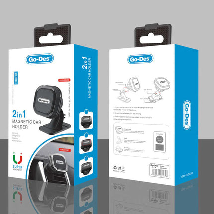 2-in-1 Magnetic Car Holder GD-HD681