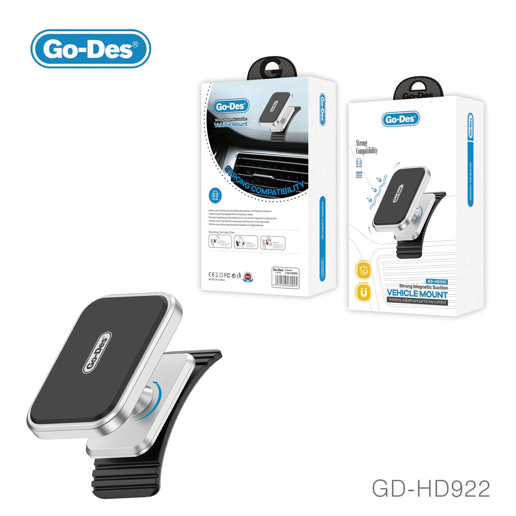 حامل هاتف مغناطيسي دوار 360 درجة للسيارة GD-HD922 حامل هاتف مغناطيسي دوار 360 درجة للسيارة GD-HD922