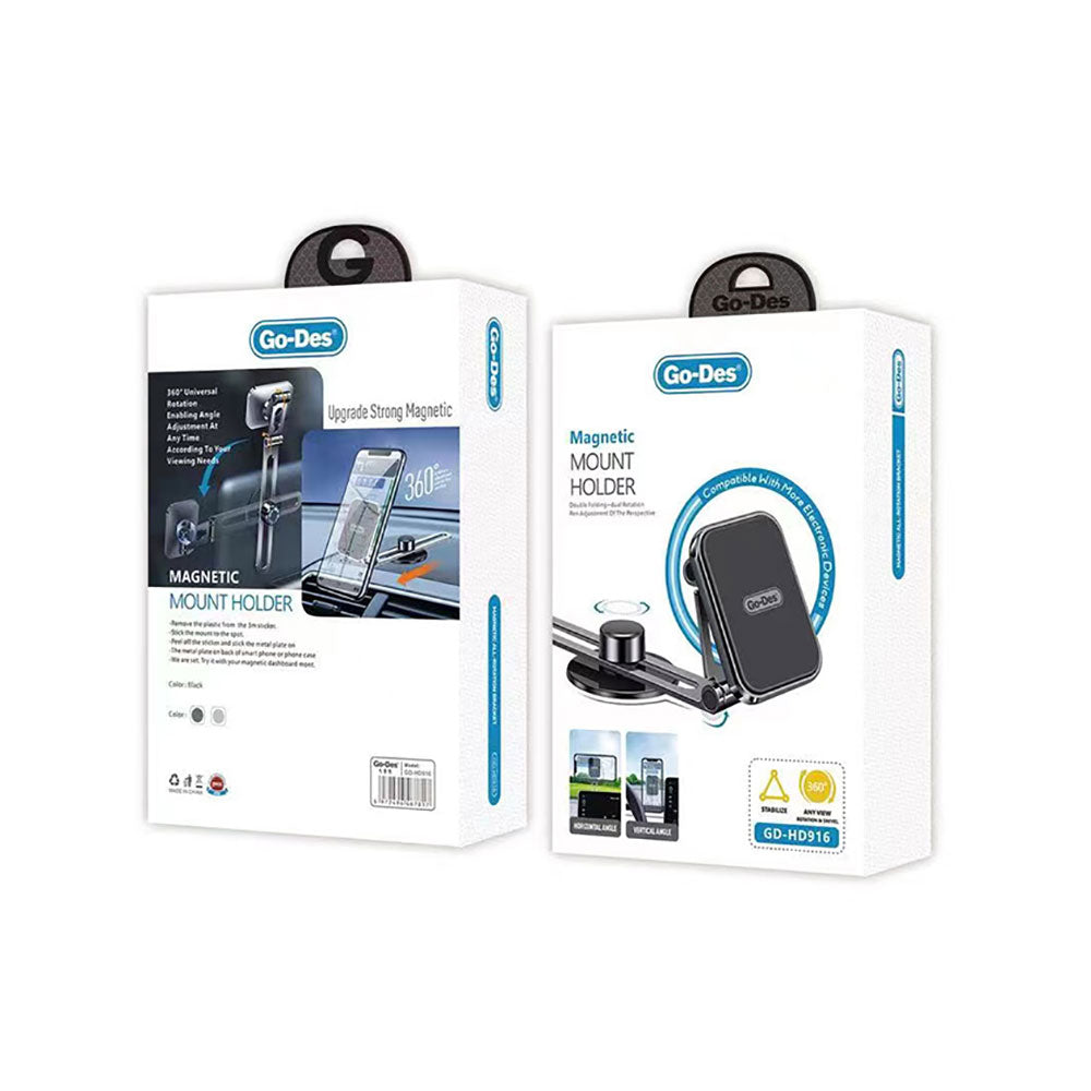 حامل هاتف مغناطيسي دوار 360 درجة للسيارة GD-HD916 حامل هاتف مغناطيسي دوار 360 درجة للسيارة GD-HD916
