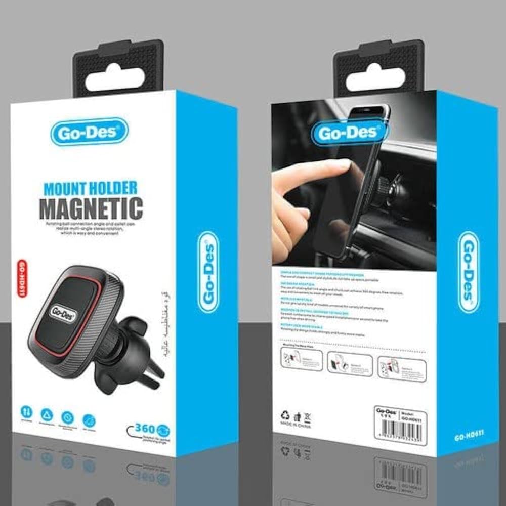 حامل سيارة مغناطيسي Universal Air Vent GD-HD611 حامل سيارة مغناطيسي Universal Air Vent GD-HD611