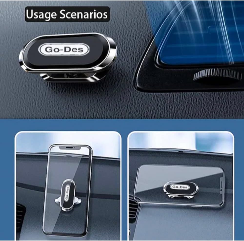 حامل هاتف دوار مغناطيسي للسيارة مع كابل USB لجهاز iPhone بطول 1 متر GD-HD708 حامل هاتف دوار مغناطيسي للسيارة مع كابل USB لجهاز iPhone بطول 1 متر GD-HD708
