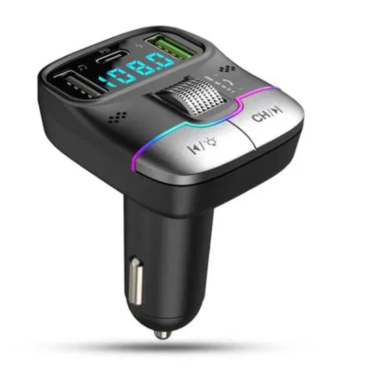 محول وجهاز ارسال FM لاسلكي مع منافذ USB وType-C GD-BT39 محول وجهاز ارسال FM لاسلكي مع منافذ USB وType-C GD-BT39