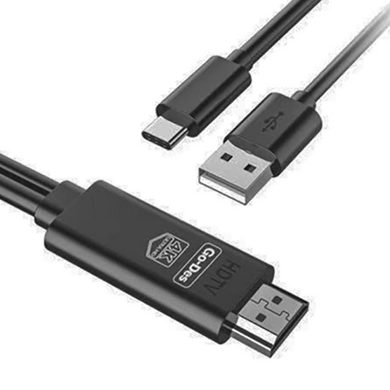 كابل 2 في 1 من USB-C إلى HDTV GD-HM817 كابل 2 في 1 من USB-C إلى HDTV GD-HM817