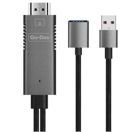 3-in-1 HDTV to Lightning, Micro USB, and Type-C Connector Cable GD-8271