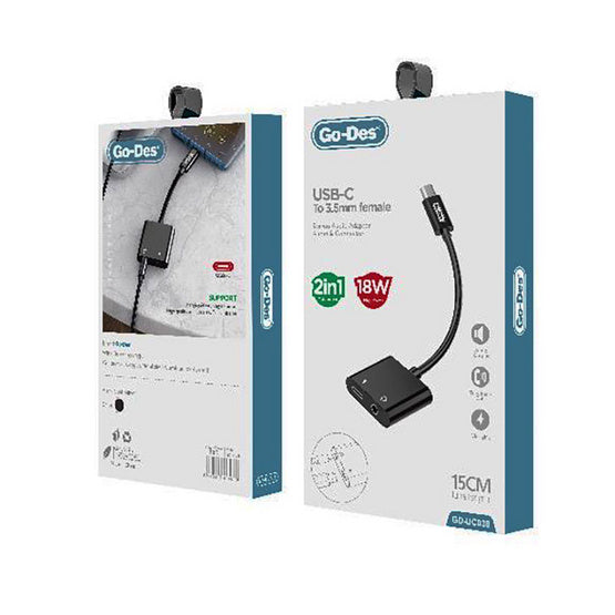 موصل USB-C إلى 3.5 ملم GD-UC038 موصل USB-C إلى 3.5 ملم GD-UC038