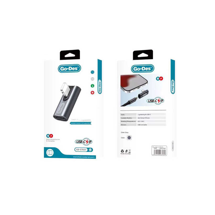 محول USB-C إلى Lightning من Go-Des GD-CT037 محول USB-C إلى Lightning من Go-Des GD-CT037