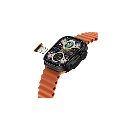 Green Lion 4G Ultra Smart Watch - 2.02" HD Display - 4G Sim Card Support - Built-in Camera - GPS Tracking - Black