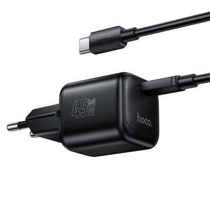 Hoco N84 Mini 45W USB-C PD Charger with Cable (EU)