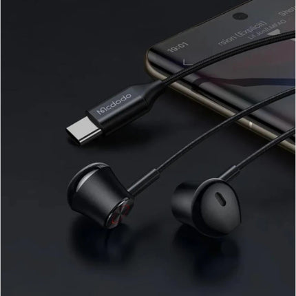 سماعة أذن رقمية من Mcdodo Type-C- أسود HP-4070