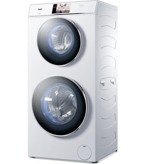 غسالة Gemini Duo Golden تحميل أمامي أوتوماتيكية بالكامل من Haier - أبيض غسالة Gemini Duo Golden تحميل أمامي أوتوماتيكية بالكامل من Haier - أبيض