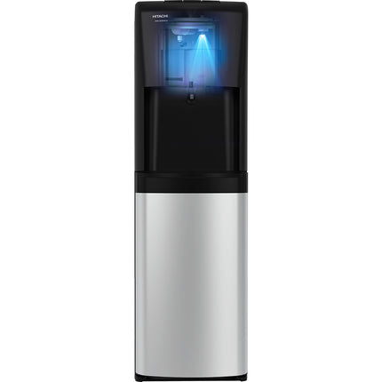 كولر مياه هيتاشي تحميل سفلي 3 حنفيات مع قفل أمان للأطفال - فضي