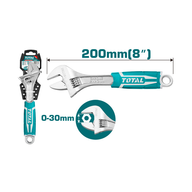 Total THT101086 8" Adjustable Wrench