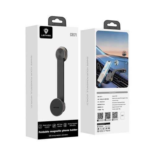 LENYES CR171 Magnetic Car Phone Holder -Black