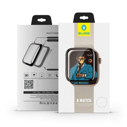 BLUEO PB3 HD High Molecule Shock-Resistant Screen Protector for Apple Watch S1/2/3 38MM - Black