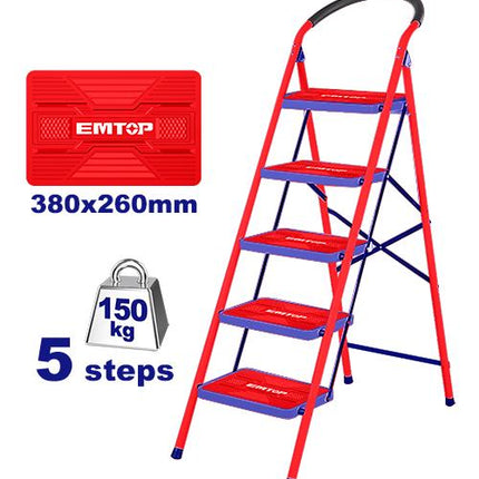 EMTOP ESLR1051   5-Step Wide Iron Ladder