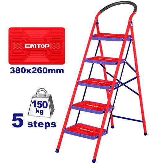 سلّم حديد بدرجات عريضة – 5 درجات EMTOP ESLR1051 سلّم حديد بدرجات عريضة – 5 درجات EMTOP ESLR1051