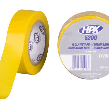 PVC Insulating tape - yellow 19mm x 10m hpx