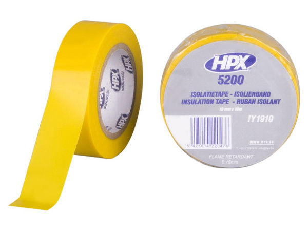 PVC Insulating tape - yellow 19mm x 10m hpx