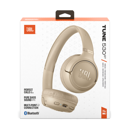 سماعات JBL Tune 530BT لاسلكية فوق الأذن — بطارية طويلة وصوت Pure Bass