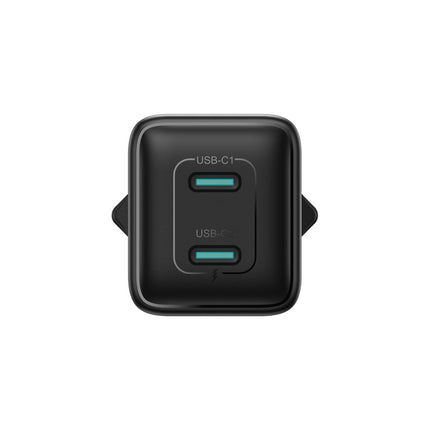 رأس شاحن جداري جوي رووم (Joyroom) موديل JR-TCG17 - قوة 100 واط GaN - شحن سريع 4 منافذ (3C1A) - لون أسود