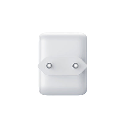 رأس شاحن جداري جوي رووم (Joyroom) موديل JR-TCL06 - قوة 67 واط GaN - كابل تايب سي مدمج قابل للسحب (1.5 متر) - 3 منافذ - لون أبيض