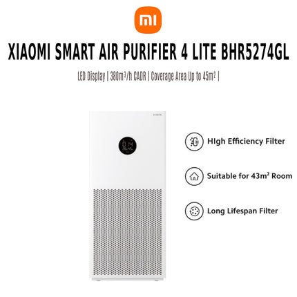 منقّي الهواء الذكي Xiaomi Smart Air Purifier 4 Lite — هواء أنقى للاستخدام اليومي