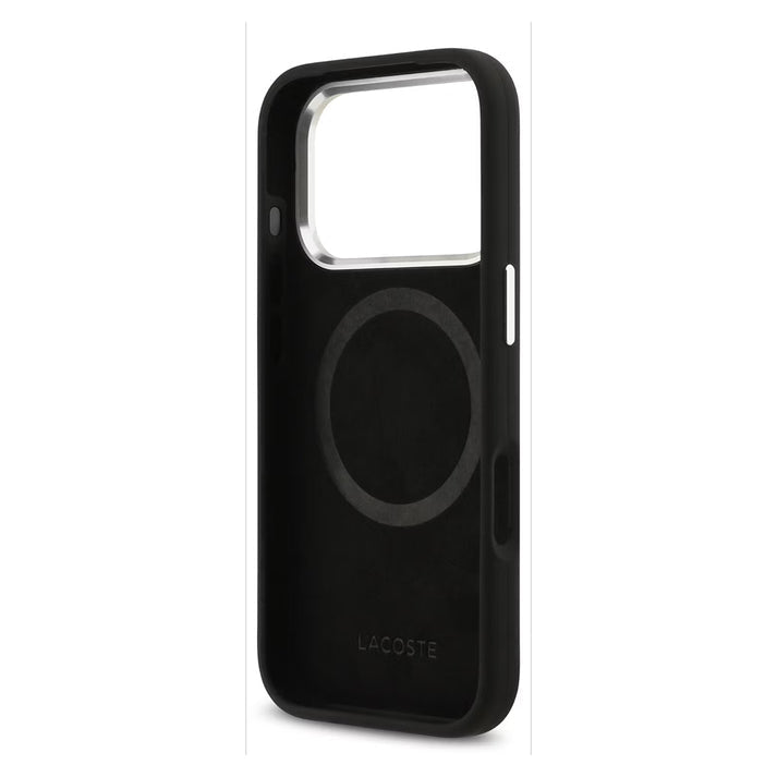 Lacoste MagSafe Silicone Case with Metal Logo for iPhone 17 Pro - Premium Protective Cover with Magnetic Charging Support Lacoste MagSafe Silicone Case with Metal Logo for iPhone 17 Pro - Premium Protective Cover with Magnetic Charging Support