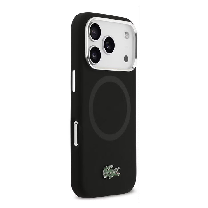 Lacoste MagSafe Silicone Case with Metal Logo for iPhone 17 Pro - Premium Protective Cover with Magnetic Charging Support Lacoste MagSafe Silicone Case with Metal Logo for iPhone 17 Pro - Premium Protective Cover with Magnetic Charging Support