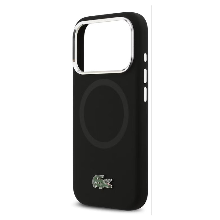 Lacoste MagSafe Silicone Case with Metal Logo for iPhone 17 Pro - Premium Protective Cover with Magnetic Charging Support Lacoste MagSafe Silicone Case with Metal Logo for iPhone 17 Pro - Premium Protective Cover with Magnetic Charging Support