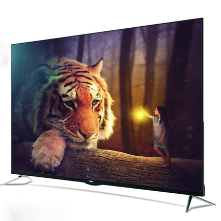 تلفزيون ذكي فائق النحافة بدقة 4K مقاس 55 بوصة من Haier