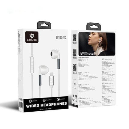 سماعة لينييس (Lenyes) لاسلكية موديل LF105 - تصميم يلتف حول الرقبة بقطع مغناطيسية - صوت ستيريو عالي الدقة - ميكروفون مدمج - بطارية طويلة الأمد - لون أبيض