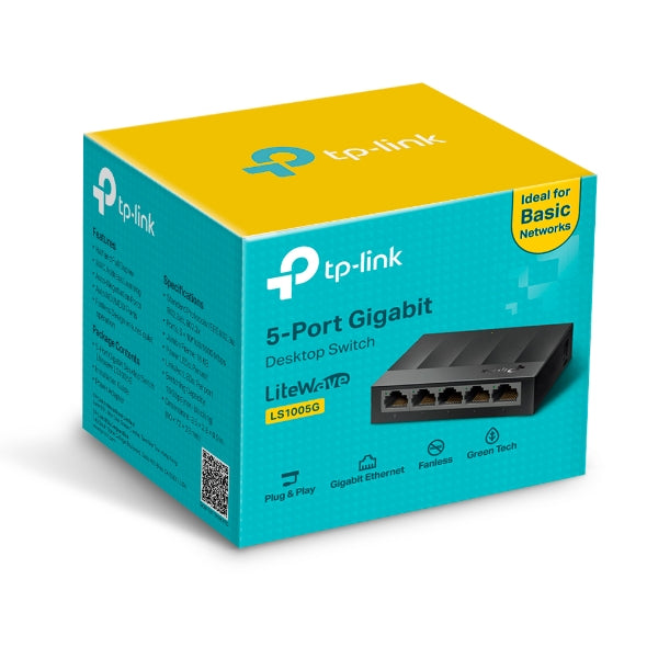 محول بخمسة منافذ TP-Link LS1005G محول بخمسة منافذ TP-Link LS1005G