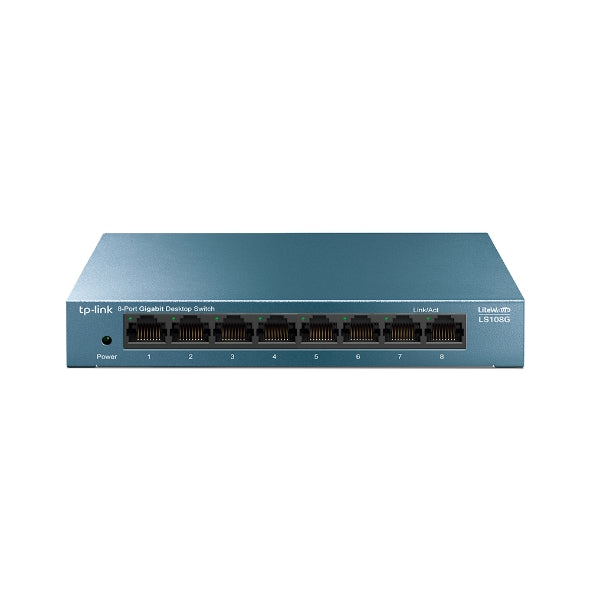 محول بـثمانية منافذ TP-Link LS108G محول بـثمانية منافذ TP-Link LS108G