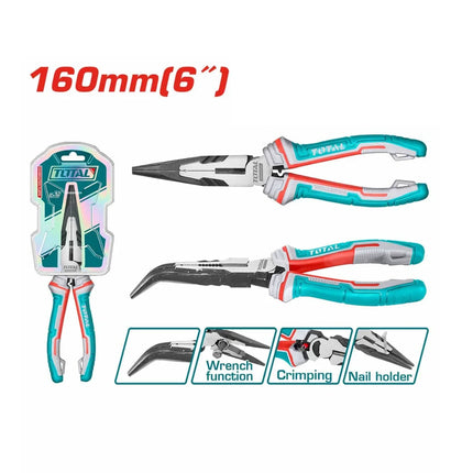 Total THT24616S Bent Nose Pliers 6" Heavy Duty