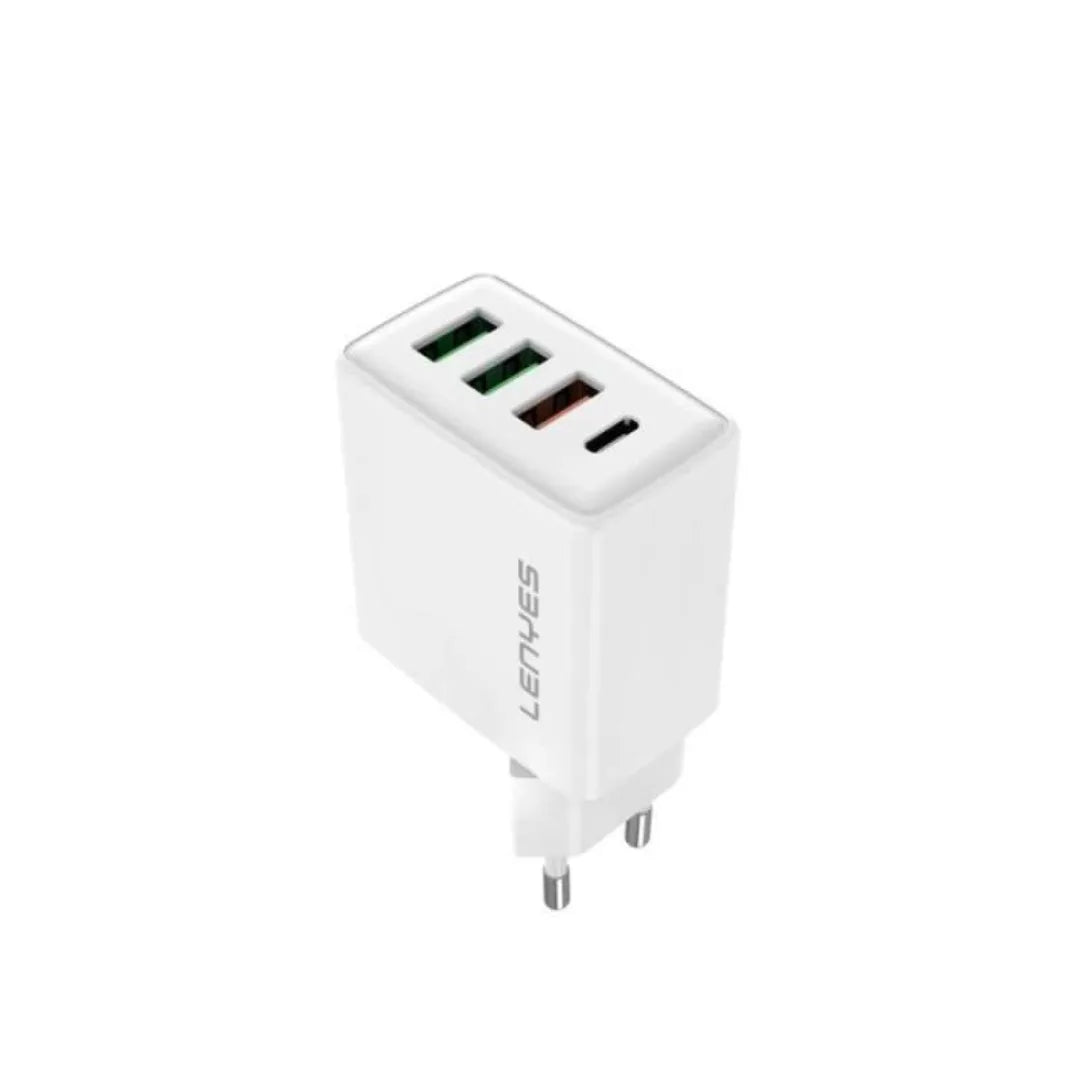 شاحن سريع للهواتف المحمولة من لينيس LCH331 USB مع كابل ميكرو - ألون بيض شاحن سريع للهواتف المحمولة من لينيس LCH331 USB مع كابل ميكرو - ألون بيض