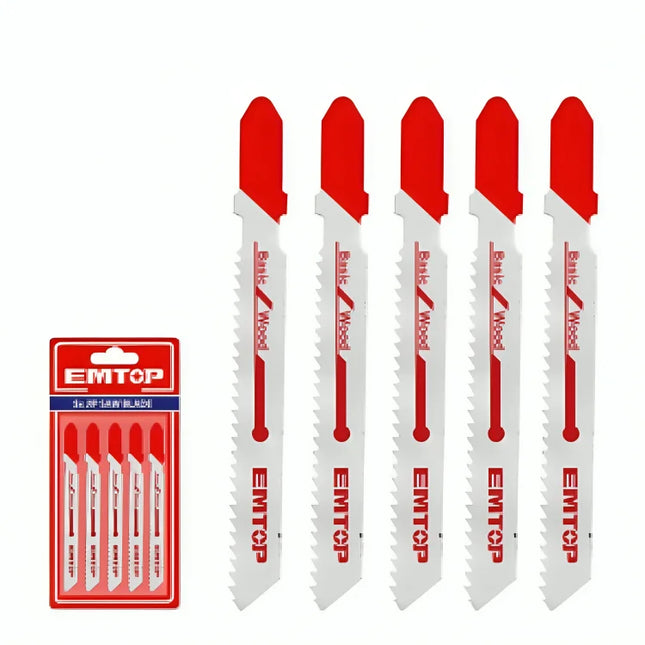 EMTOP EJSBT118B 5-Piece Jig Saw Blade Set  For Metal