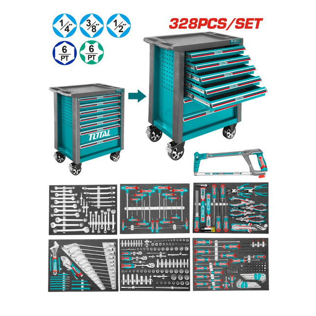 Total THPTCS73281 -  328-Piece Tool Chest Trolley