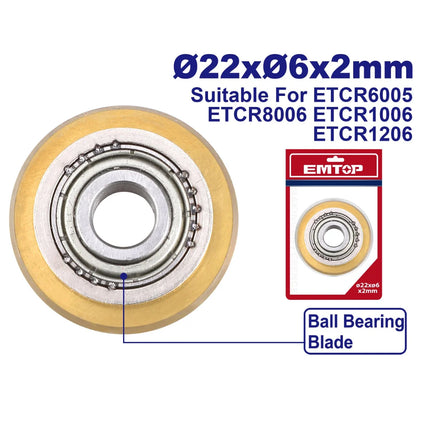 EMTOP ETCR6005B  Large‑Size Cutter Blades For Tile Cutter
