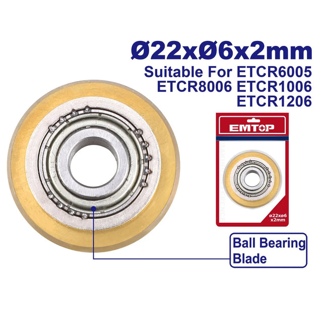 EMTOP ETCR6005B  Large‑Size Cutter Blades For Tile Cutter