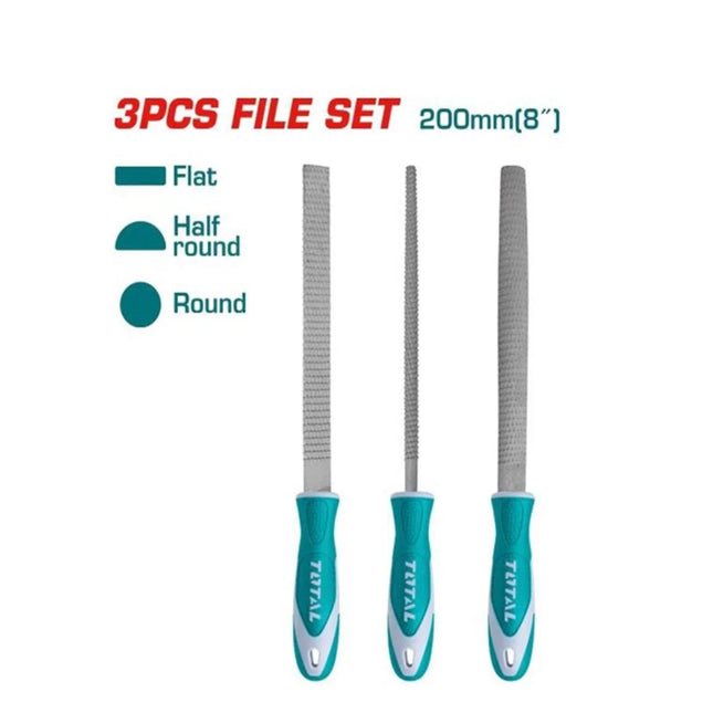 Total THT918326 | 8-Inch 3-Piece Wood File Set