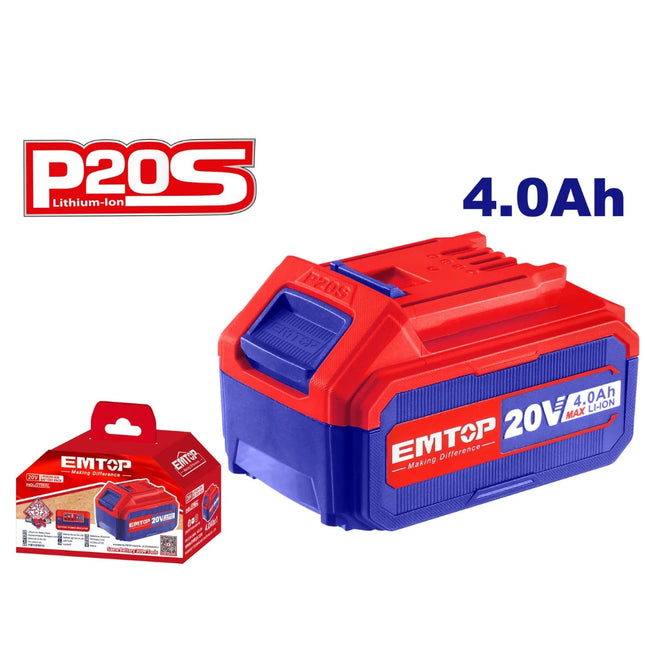 EMTOP EBPK20021 20V 4.0Ah Lithium-Ion Battery Pack