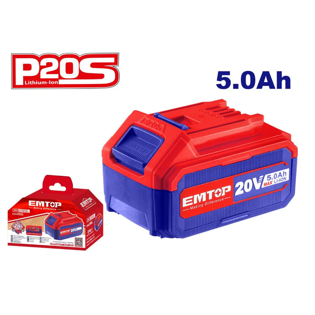 EMTOP EBPK2003 20V 5.0Ah Lithium-Ion Battery Pack

