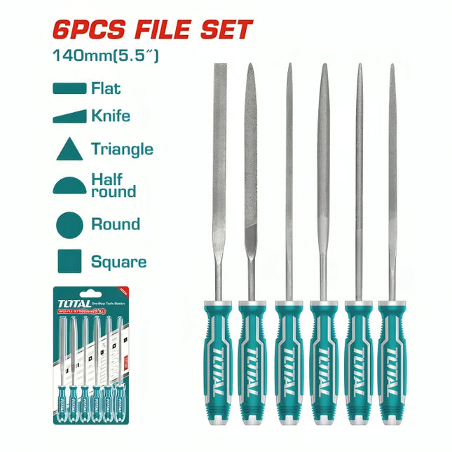 Total THT91462 | 6-Piece Steel File Set